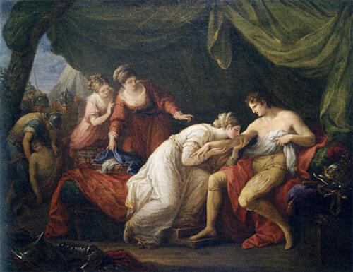 Eleonora Sucking Venom from Husband King Edward I 1776 Art Print by Angelica Kauffman