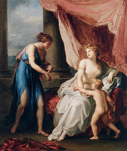 Euphrosyne Wounded by Cupid 1792 Art Print by Angelica Kauffman