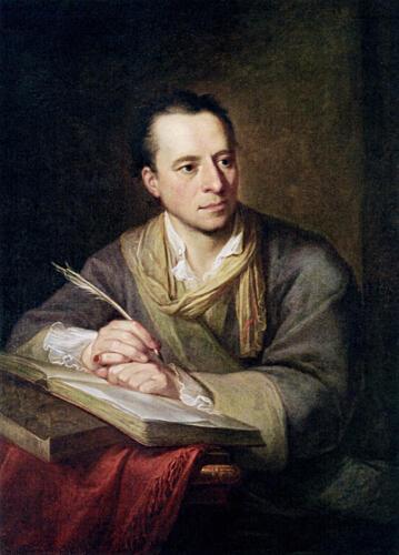 Portrait of Johann Joachim Winckelmann 1764 Art Print