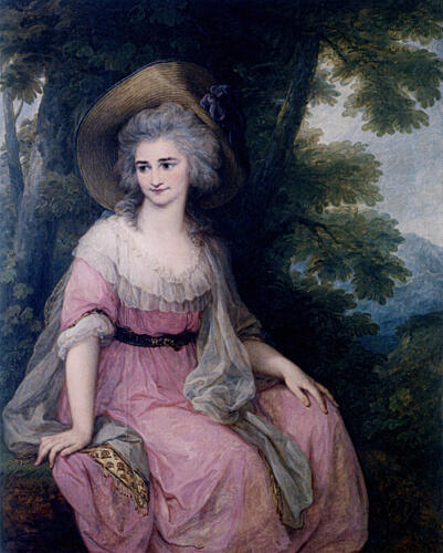 Portrait of the Hon Charlotte Clive 1787 Art Print