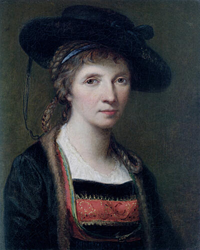 Self-Portrait in Costume of Bregenz Forest 1781