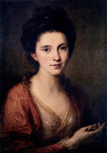 Self-Portrait with Stylus C.1768 Art Print