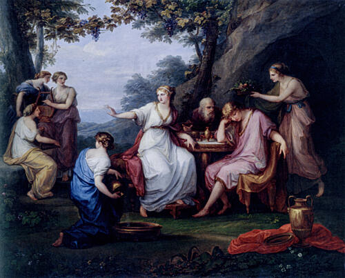The Grieving Telemachus on Island of Calyso 1788 Art Print