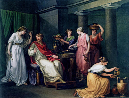 Ulysses on the Island of Circe 1793 Art Print
