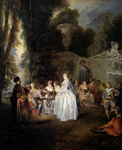 Fete Champetre Art Print by Antoine Watteau
