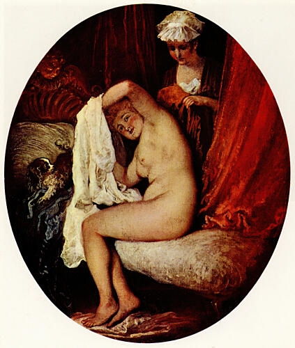 la Toilette Ca 1720 Art Print by Antoine Watteau