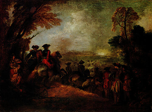 The March Past 1709 Art Print