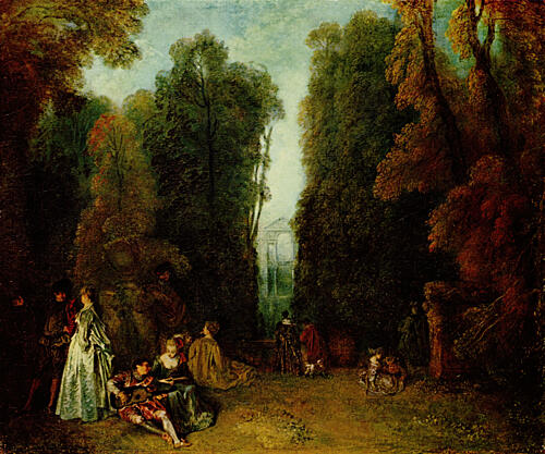 The Perspective Ca 1714 Art Print