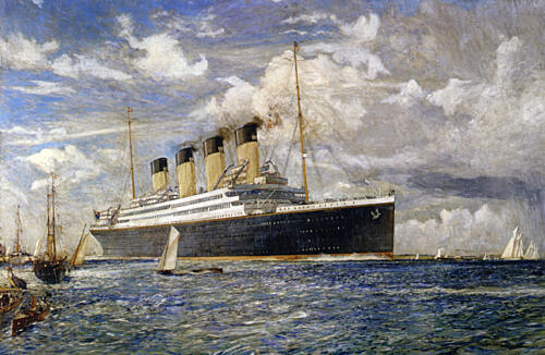 Britannic Art Print by Charles Edward Dixon