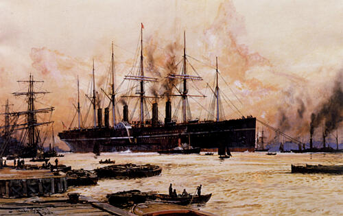 The Great Eastern Art Print by Charles Edward Dixon
