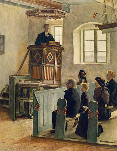 Preaching to the Congregation, Jacobs Alberts C.1910