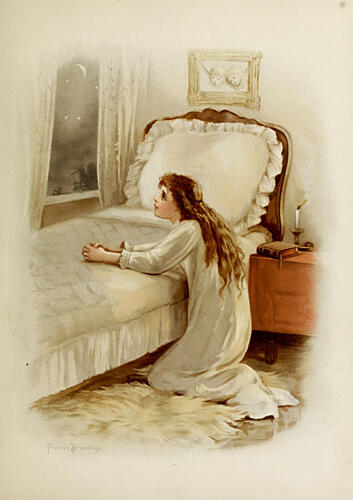 Prayer, Look up, Lift up 1890 Art Print by Frances Brundage