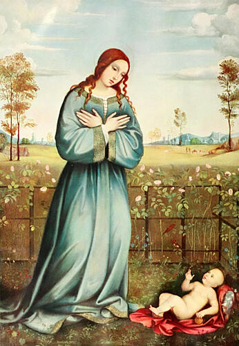 Francia Avri, Christliche Kunst 2 Art Print by Franz Seraph Hanfstaengl