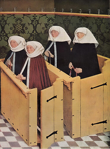 Women Praying 1488, German Painting Art Print by Friedrich Herlin