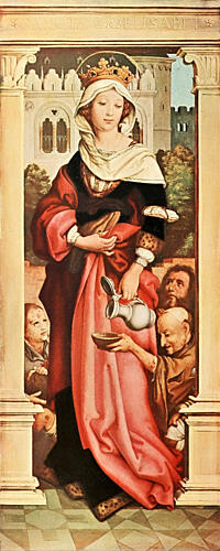 St. Elisabeth, Christliche Kunst 1 1904 Art Print by Hans Holbein