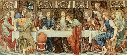 The Last Supper, Studio 46 1909 Art Print by Henry Holiday