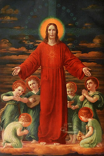 Christ, Christliche Kunst 16 1919 Art Print by Georg Kau