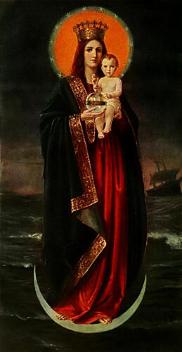 Stella Maris, Christliche Kunst 9 1912 Art Print by Georg Kau