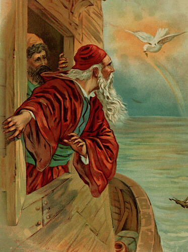 Return of the Dove, Bible Heroes 1898 Art Print by Mary Lathbury