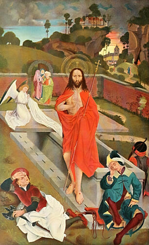 The Resurrection of Christ, Christliche Kunst 5 1908 Art Print by Hans Pleydenwurff
