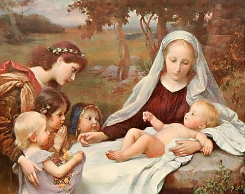 Madonna with Jesus Child, Christliche Kunst 2 1905