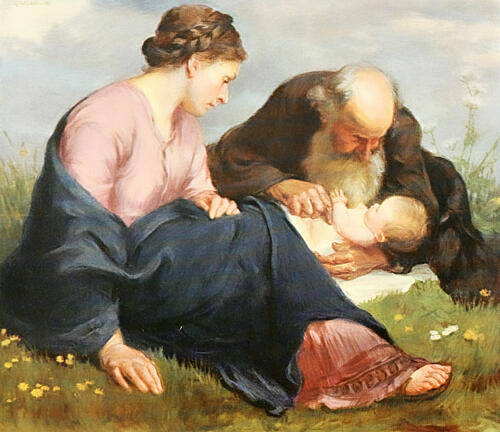 Holy Family, Christliche Kunst 5 1908