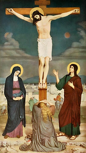 Calvary, Christliche Kunst 7 1910 Art Print by Vintage Christian Art