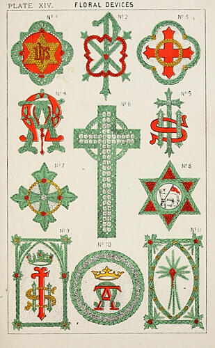 Crosses, Church Decoration 1875 Art Print