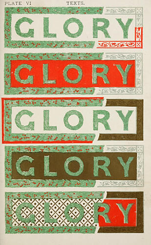 Glory Glory, Church Decoration 1875