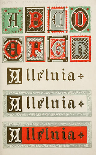 Illuminated Capitals, Church Decoration 1875