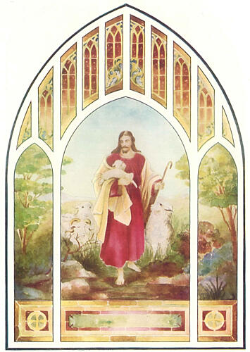 The Good Shepherd, International Art Glass 1914 Art Print