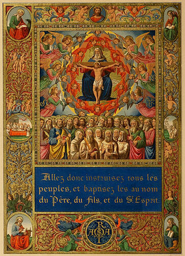 Christ, Allez Donc, Les Evangiles Des Dimanches Et Fetes de LAnnee 1864 Art Print by Vintage Christian Art