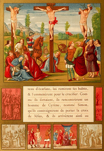 Crucifixion French, Les Evangiles Des Dimanches Et Fetes de LAnnee 1864