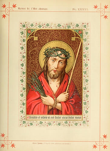 Christ, Revue de LArt Chretien 1857 Art Print