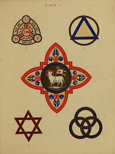 Various 3, Handbook of Christian Symbolism 1865 Art Print by W. and G. Audsley