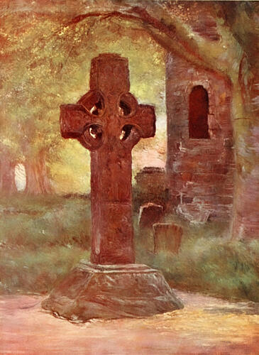 Saint Columbkilles Cross, Kells, Ireland 1907 Art Print