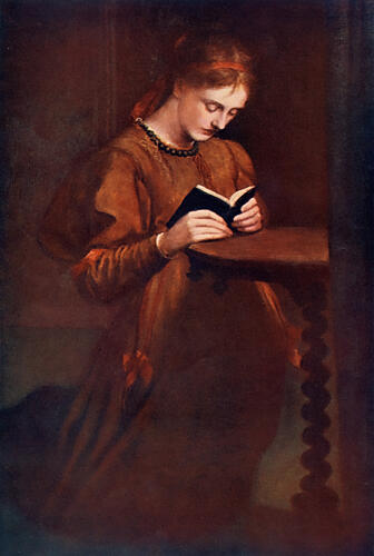 Prayer, Great Pictures in Private Galleries 1905 Art Print by George Watts