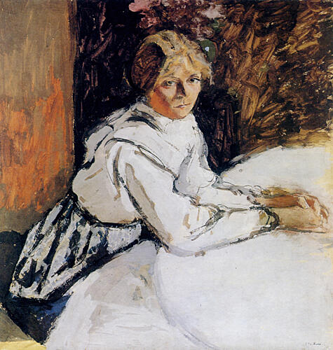Annette Meditating 1918 Art Print