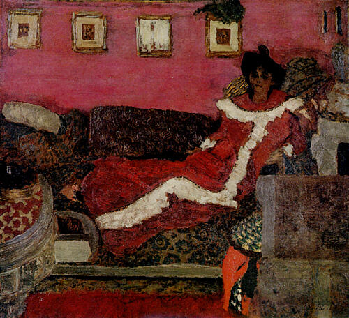 Symphony in Red Ca 1898-1900 Art Print