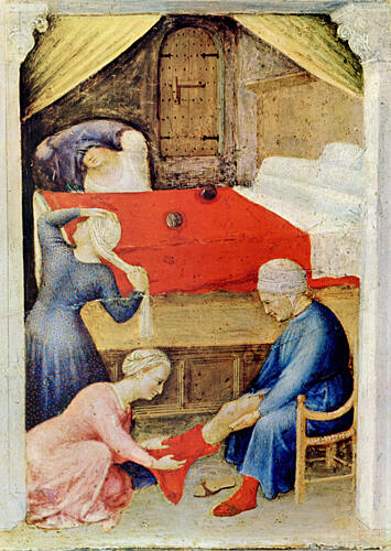 Saint Nicholas Gives the Three Golden Balls