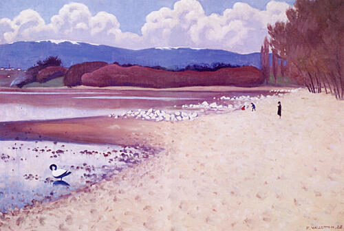Beach at Vidy 1925 Art Print