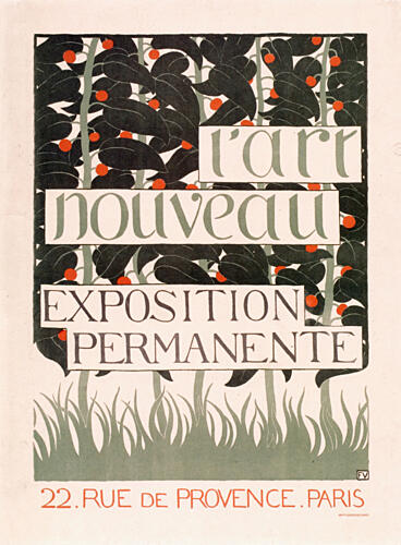 LArt Nouveau Exposition Ca 1896 Art Print