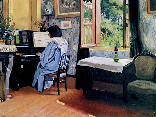 Lady at the Piano 1904 Art Print