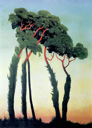 Landscape with Trees 1911 Art Print