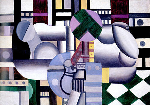 Woman and Still Life 1921 Art Print