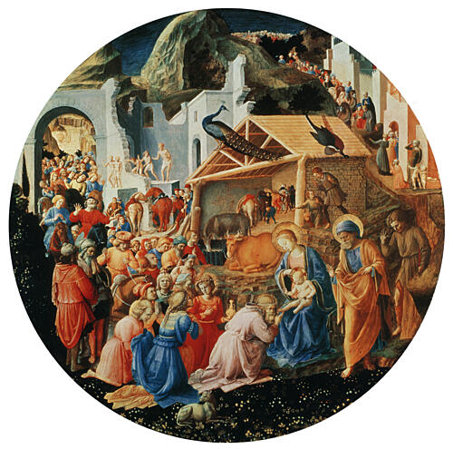 Adoration of the Magi Ca 1430-1455 Art Print by Fra Angelico and Lippi