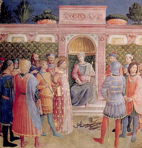 St Lawrence Before Valerianus Ca 1447-8