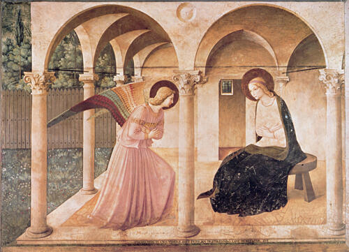 The Annunciation Ca 1440 Art Print