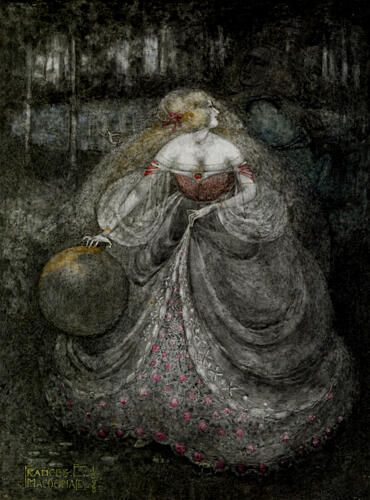 The Frog Prince 1898 Art Print by Frances Macdonald