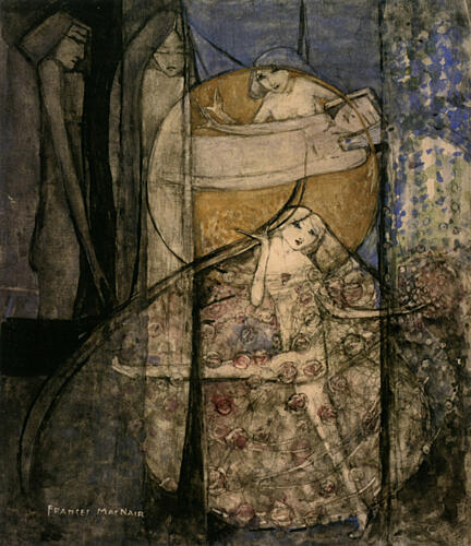 Woman Standing Behind the Sun 1911